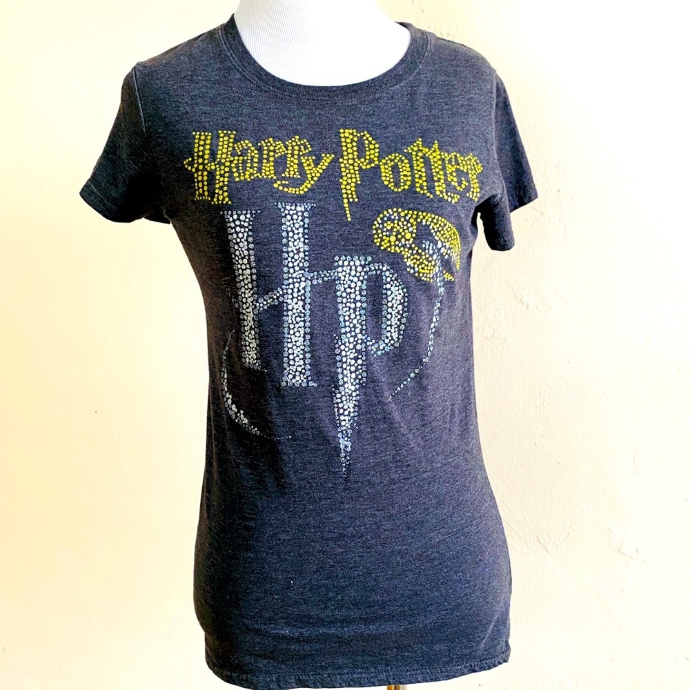 HARRY POTTER TEE GRAY HOGWARTS SMALL